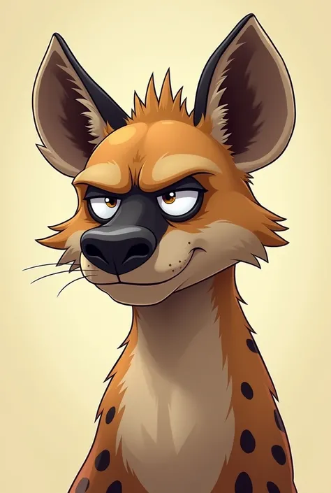 Abdi's bad face on a funny hyena