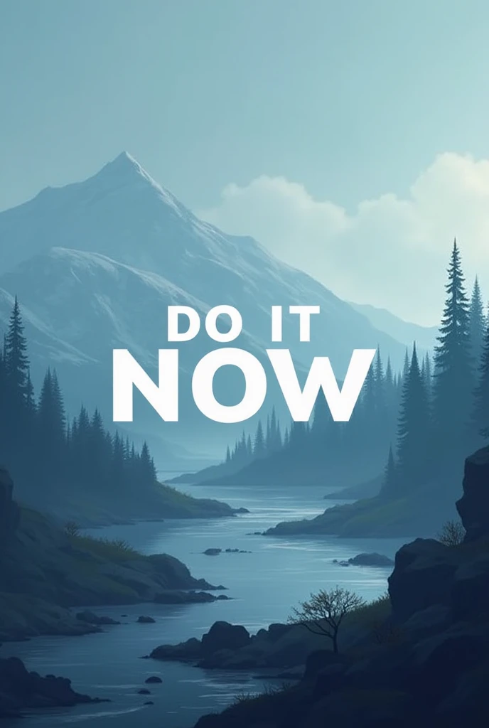 Create a wallpaper which says do it now in the center 