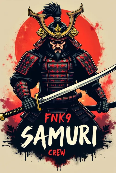 Crew logo name FNK9_ SAMURI WITH KATANA 