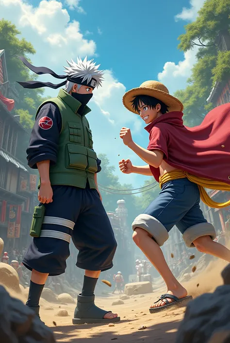 Kakashi et Luffy