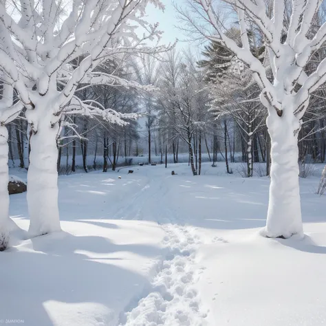 .





























White on white,white white  , white to white
near plan
small dwarf birch trees are all covered with snow-white sparkling snow,
 each tree branch is shrouded in frost  , big snow flakes ,
 there are places in the snowdrifts
sn...