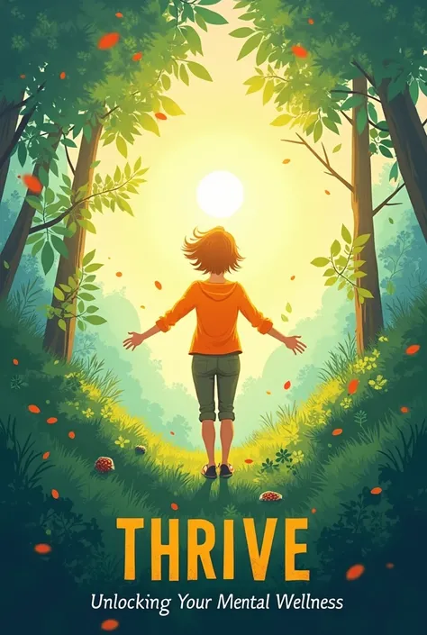 Front cover for a book titled "Thrive: Unlocking Your Mental Wellness"