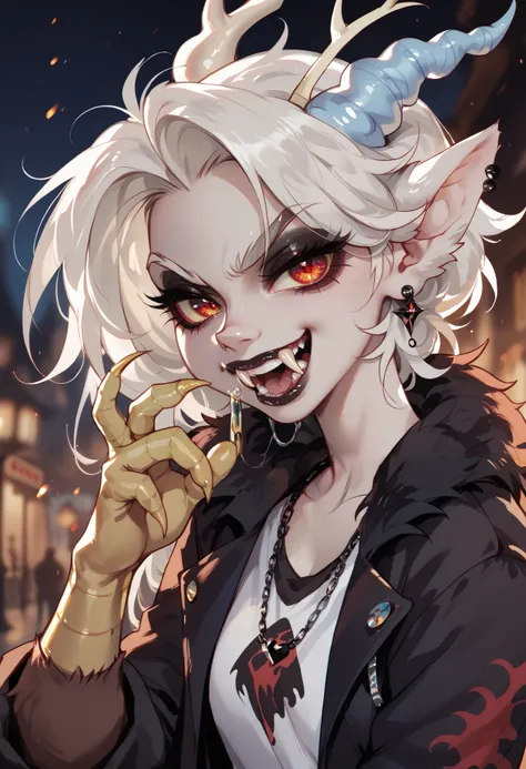 Discord goth, the fangs, the cool look