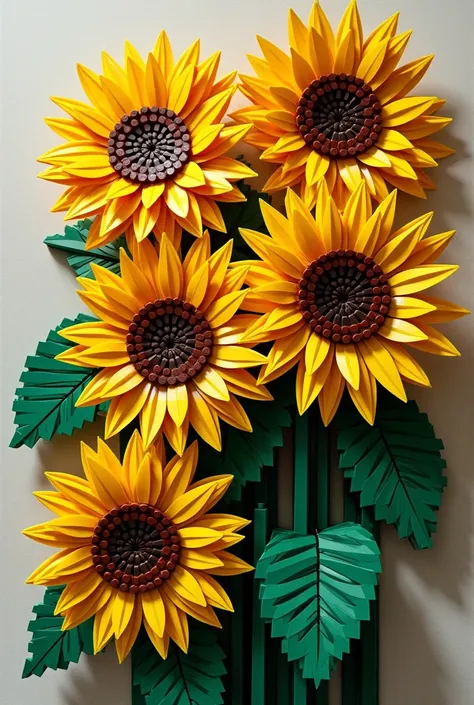 Je veux les tournesols de van gogh en lego