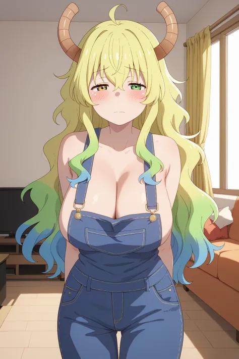 masterpiece,best quality,{{detailed beautiful face and eyes}}, very detailed background,
LUCOA,{{{megami magazine}}},long hair,colorful hair,yellow hair,green hair,blue hair,horns,
hair between eyes,heterochromia,{{green right eyes,yellow left eyes:1.4}},h...