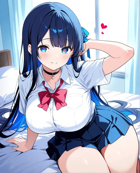 （(2girls、 gals))、light color background、 watercolor（middle）、( best quality)), ((Masterpiece)),  perfect face ,4K,, girl , is cute , School Uniform、fat、((big boobs that are too huge ))、 micro mini skirt、 heart eyes on the floor、((Extra thick thighs))、( cute...