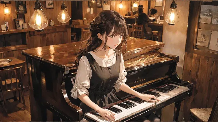  Fantastic、Cafe、piano、 acoustic guitar