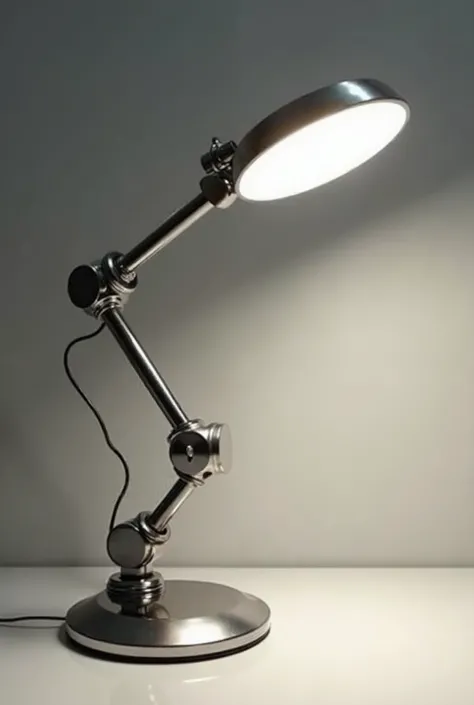 Table lamp like a robotic arm