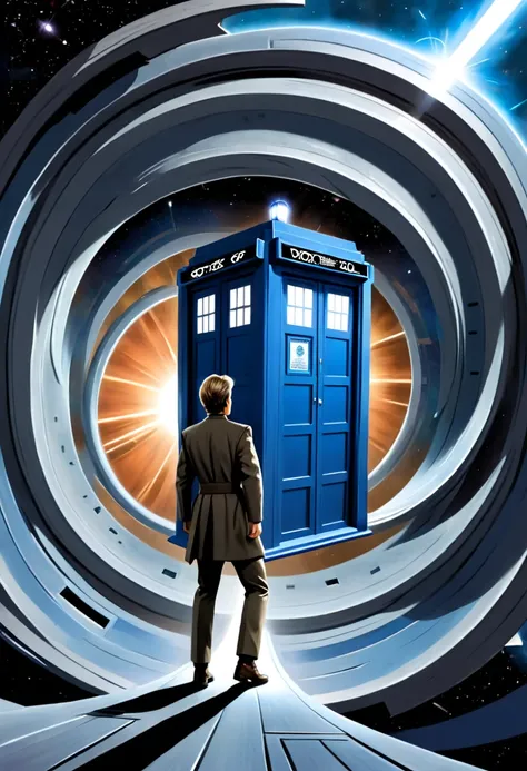  sci-fi movie poster  , Doctor Who crosses the wormhole of the Stargate SG1 with the Tardis at hyper speed from Star Wars 


 



















