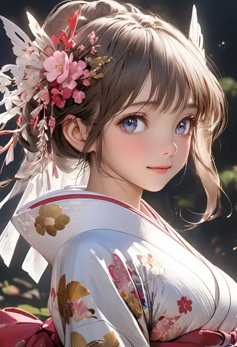  anime fantasy art , 2. 5 d cgi  anime fantasy art ,  Anime Fantasy Illustrations , Beautiful Portraits, Beautiful maiden, 4k fantasy art,  best quality、8k、The best emotion、 high resolution、 beautiful faces 、 realistic human skin、 kind expression、 realisti...