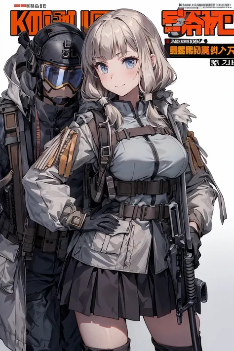 (from below:1.2, Highest quality ),  girl  ,  platinum colored hair military uniform  , The dreamer wants purplish blue eye ,( small breasts:1.0),  Lori does it , (Masterpiece:1.2, Highest quality ), (Beautiful   Details depictiOn : 1.2), ( beautiful   Det...