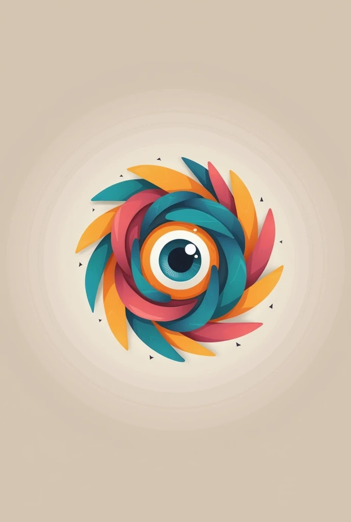 a colorful abstract design with a circular shape and a circular shape, vector art multicolor, vector art, The eyes are spirals of colors ., ilustraciones vectoriales, modern - art - vector  , Adobe Illustrator Art,  Colorful illustration ,  colorful vector...