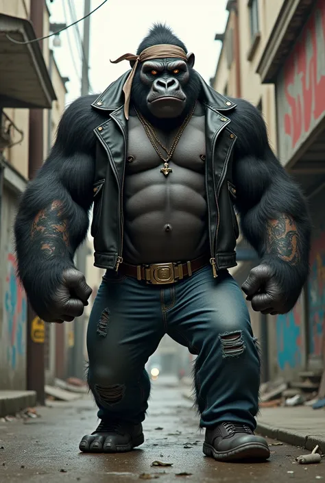 Gorilla in an American gang 