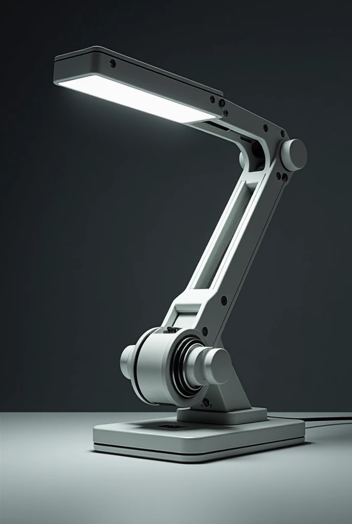 Table lamp like a robotic arm for 3D printing