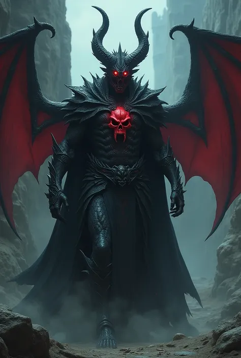 It generates a dark lord half demon and half dragon with black scales and a red skull looking for the highest sale of his castle as the soldiers of light approach his castle and with a look of regret he knows that they will die when confronted with him 