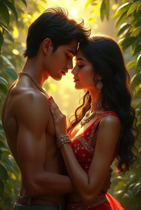 I want a sexy picture of an Indian boy and girl 