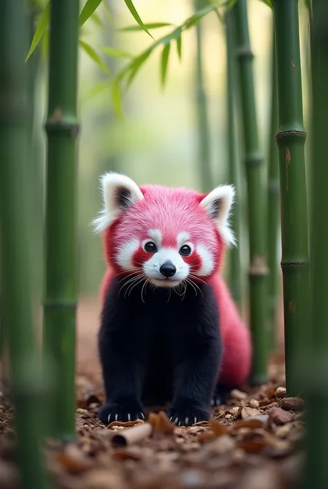 photography, pink panda, Bamboo 