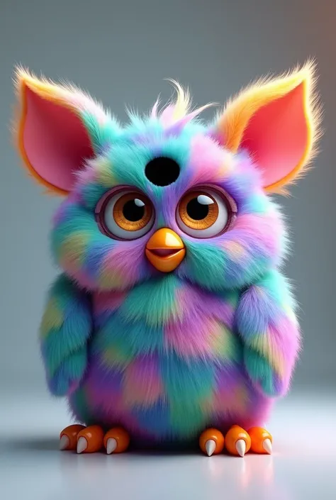 Realistic multicollored furby 