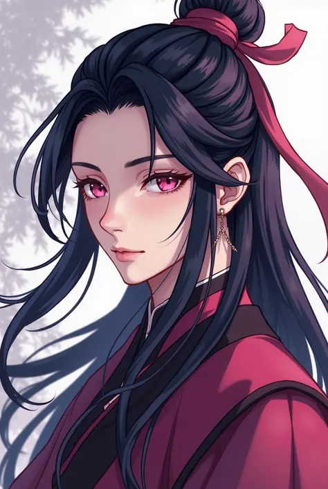 Realistic human, ancient Chinese crown prince , Jinshi's most prominent feature is his outstandingly beautiful face. Frequently described as having "the looks of a celestial maiden", he has a feminine appearance, with long, silky, jet-black hair and obsidi...