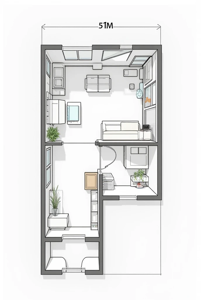 Mezzanine plan 2,5x4 ,5 meters
