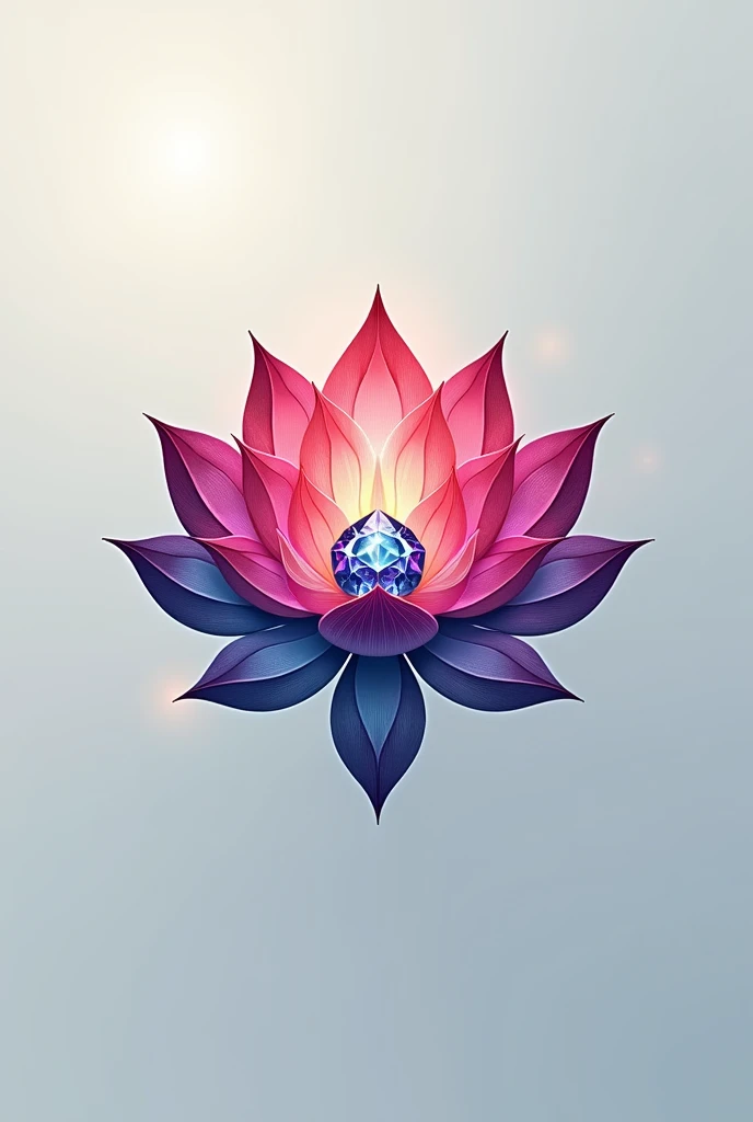 Can you make a logo for jewelry that has to do with the lotus flower that is colorful but elegant but that is classic and you can see the jewel