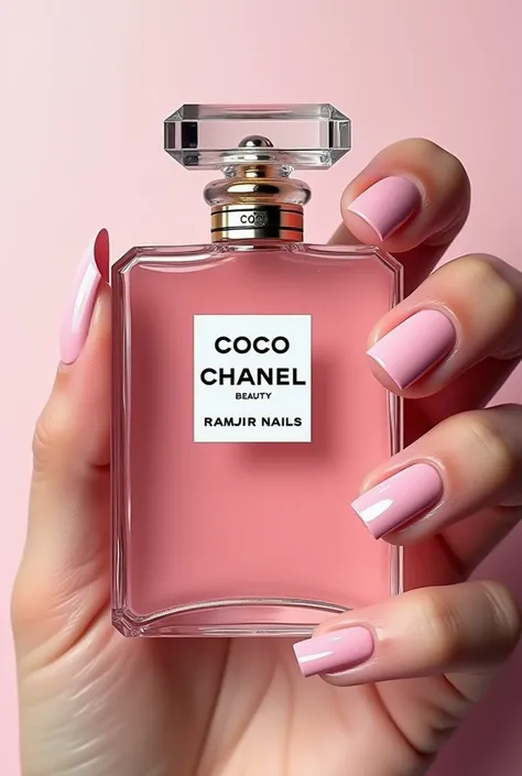  Create an image for a nail spa with the Coco Chanel perfume design
The spa is called "COCO Nails Beauty "  Use the design of the Coco Chanel perfume bottle with pink tones and add perfect manicures and make the name read well "COCO Nails Beauty "