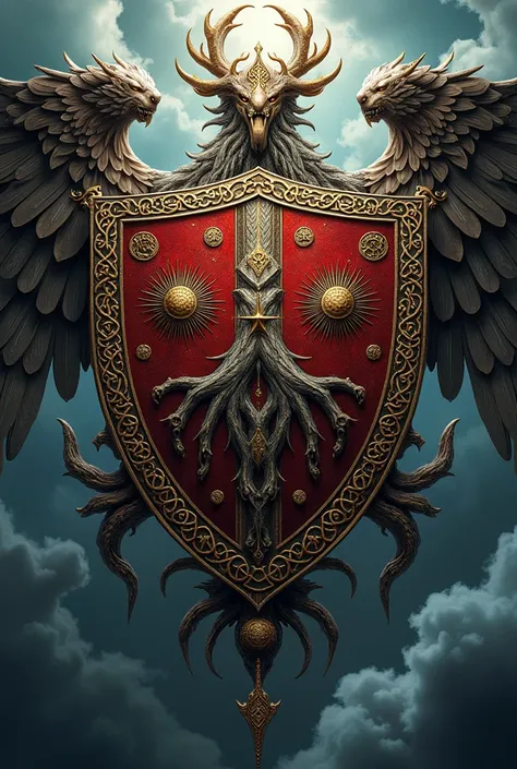 Make a coat of arms written Valhalla