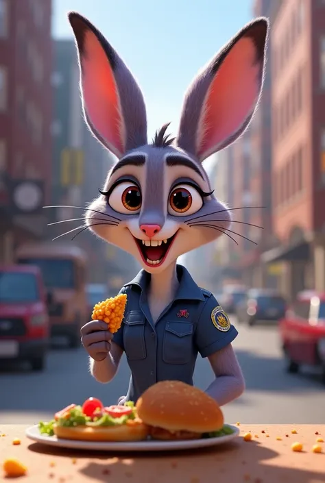 Judy Hopps eating 