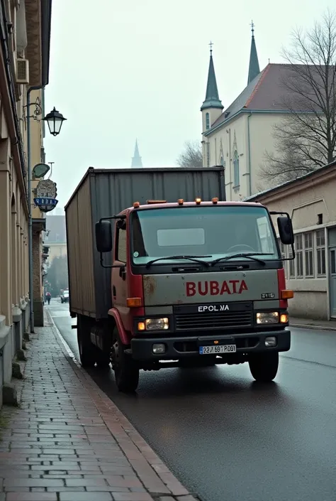  A truck without a body ,  showing only its metal chassis ,  is on a common urban street ,  while you try to turn it on without success . the truck, instead of moving forward ,  begins to retreat slowly , without brakes ,  while you struggle to control it ...