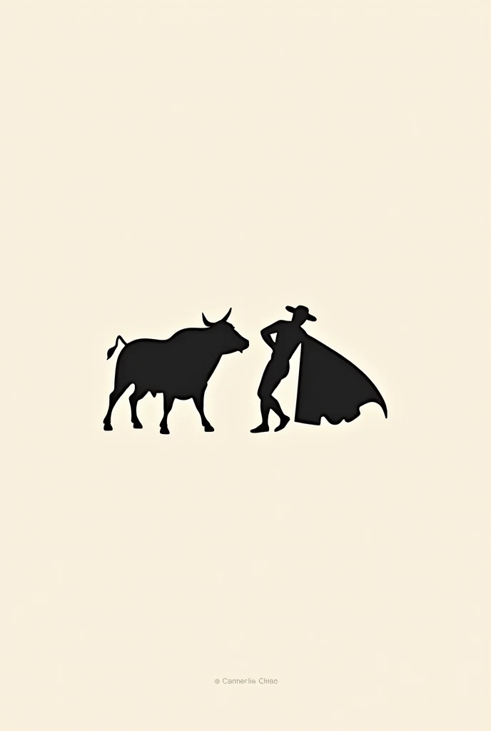 logo must be one color, you can show bull and matador on logo