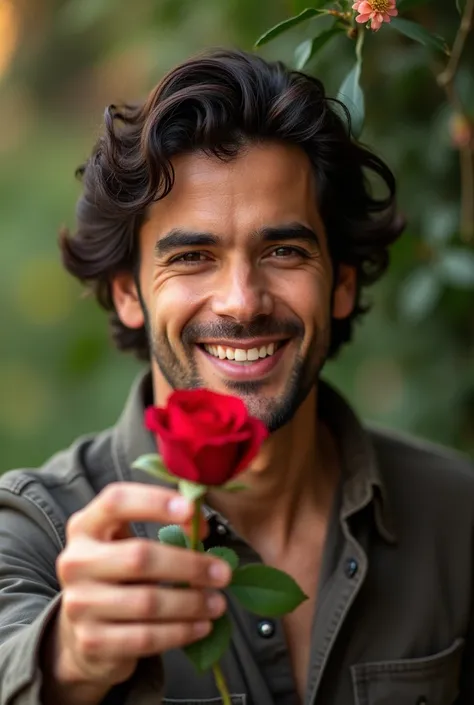 Photo by Juan Jose Mussi (Intendant of Berazategui, Argentina) Like Leo Mattioli with the rose in his hand