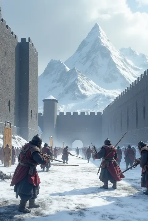  Make a training yard in a fortress, But it is in the north 