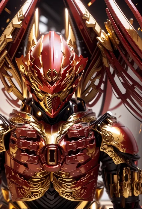  mainly uses red, flame red as the main color, and additional gold as the auxiliary color（Guarantee its layering and armor texture  ，The color of red is the main color gold as the auxiliary color   ）