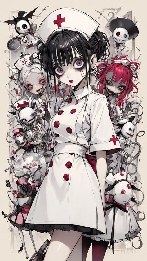 Tim Burton style 、Mad Nurse、