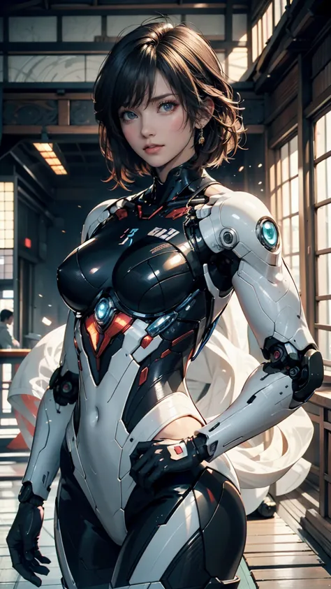 Ghost in the Shell 90s vintage anime style, Robotics, SF,  future,  Surrealism , Akira Style, Advanced Suit, Detailed line drawing, Fine details, Greg Rutkovsky Shinkai Makoto Kyoto Animation Key Visual Composition from a Feminine Perspective