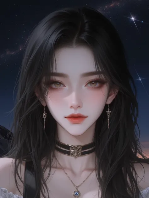 ( nonsense,   high resolution ,   Detail ), (1 person,   alone,   adult  , ความเป็น  adult   ,   Pretty Woman, fit, น่าlove), Wavy Black hair,  brown eyes ,   Break, Fantasy,    very detailed face  ,  , the upper part of the body ,  Breast Pump ,   Masterp...