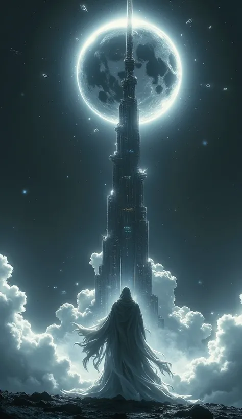 Space elevator, view of the earth from space, The Earth of the future, many spaceships, futuristic view, the world of the future, a huge ring around the Earth, cyberpunk, fish-eye effect, a lot of neon, a lot of bright colors, a masterpiece, a work of art,...