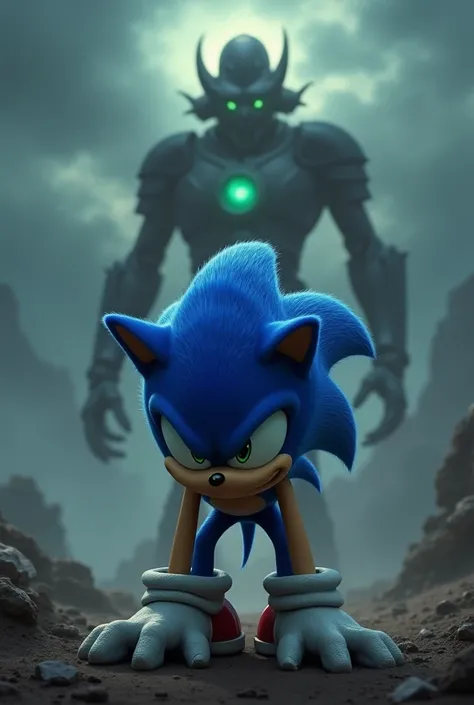 Sad Sonic when Robotnik find the master emerald 