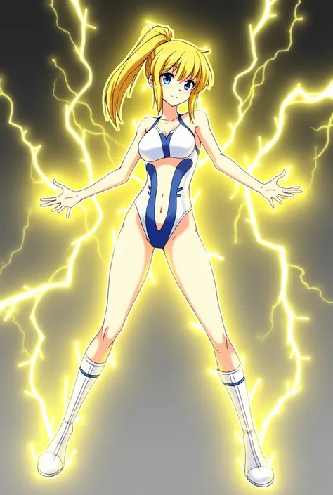 blue_eyes
yellow_lightning
Boots
tsundere
breasts
sexy
Collarbone
ponytail
Biribiri
Zap
electricty
lots of electricity
highschoolstudent
lots of powerful_yellow_lightning
powerful_yellow_lightning from hands
yellow_lightning_between_hands
solo
standing
Blu...