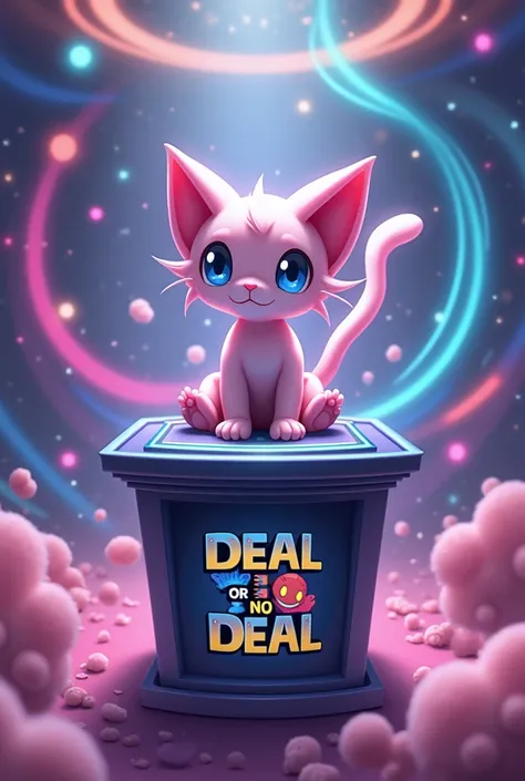 Mew playing Deal or No Deal with a swirl