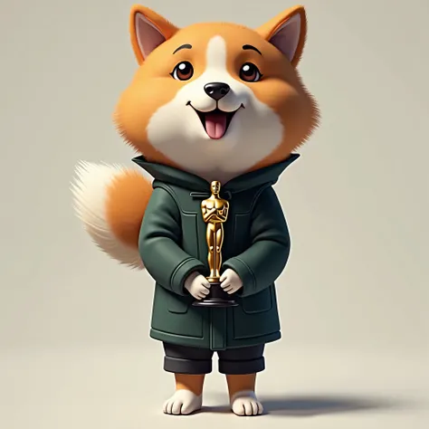 ((best quality)), ((masterpiece)), (detailed), a japanese Shiba Inu holding an Oscar statue, anime, 
HD, abstract, meme,

Masterpiece, Anatomically Correct, Best Quality, High Details, Award Winning, 