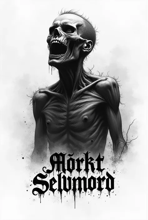 Depressive Suicidal Black Metal band logo with a depressive and suicidal theme and containing the name Mørkt Selvmord