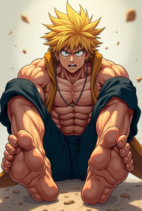 Bakugou Katsuki from My Hero Academia shows me his feet