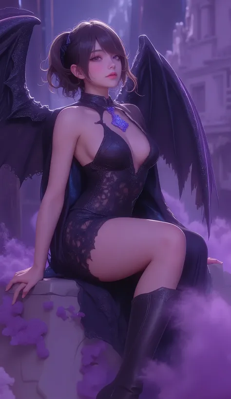 (8k, top quality, Masterpiece , Final Fantasy Style: 1.2),Atmospheric perspective, 8K, Very detailed, Accurate, Highest quality, masterpiece, Very detailed,Sharp focus, High resolution, full body shot of a reaper female elf, Complex, Narrow Face, elegant, ...