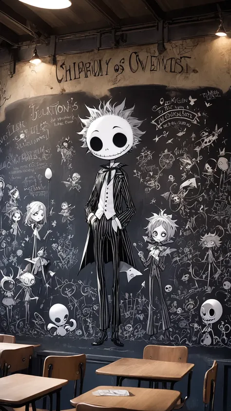  Tim Burton's World、 Chalkboard Graffiti 