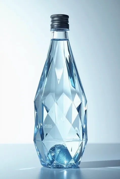 Unique design diamond cut mineral water bottle