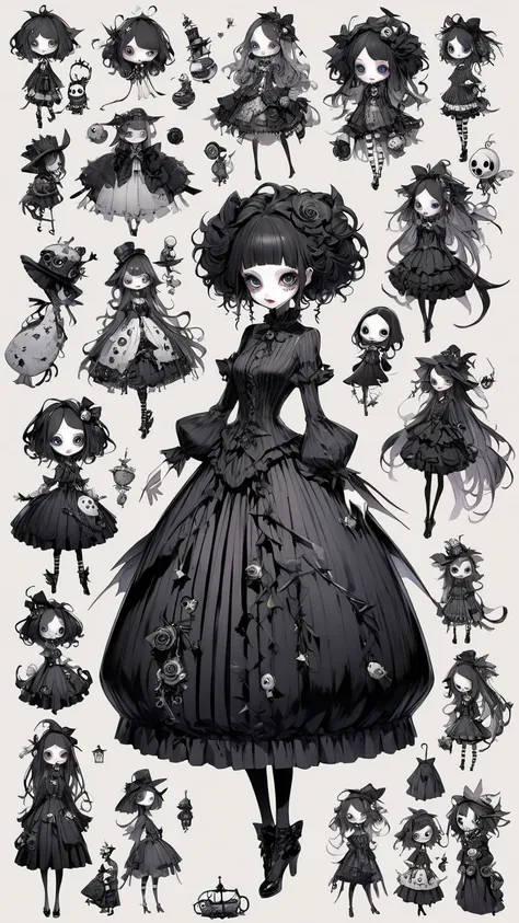  Tim Burton style  、 character design