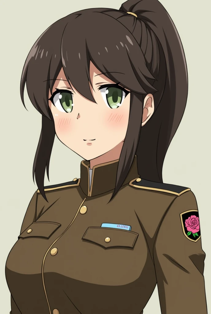 Lisa has dark brown hair tied back in a simple ponytail and pale green eyes. Her face often reflects concern, but her warm smile provides comfort and reassurance to those around her. She wears the standard Garrison Regiment uniform, complete with the brown...