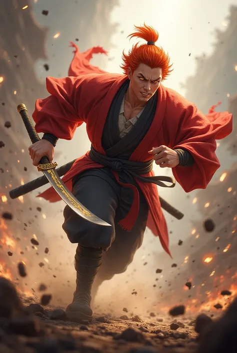 Kyōjurō Rengoku run to the front 