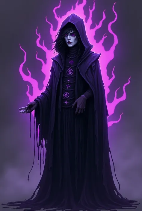 Here’s a much shorter version while retaining the key details:

---

### **Appearance:**  
Astatine is a shadowy figure with an eerie purple-black glow, their semi-solid form of liquid shadows and unstable energy constantly dripping and reforming. They wea...